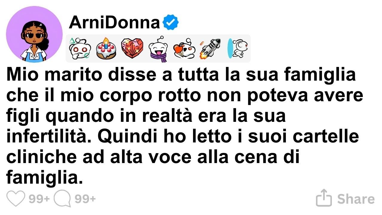 [STORIA COMPLETA] Mio marito disse a tutta la sua famiglia che il mio corpo rotto non poteva avere f