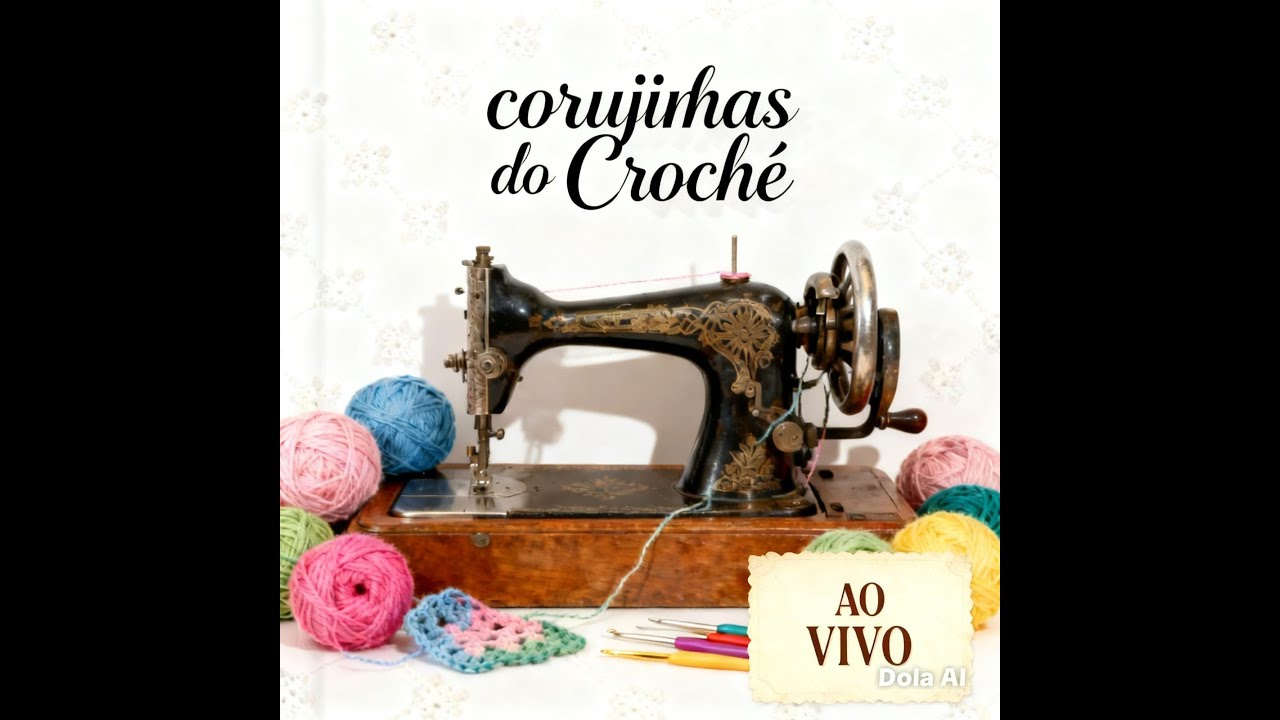 Noite das Corujinhas 🦉 Crochê, conversa e squares ao vivo