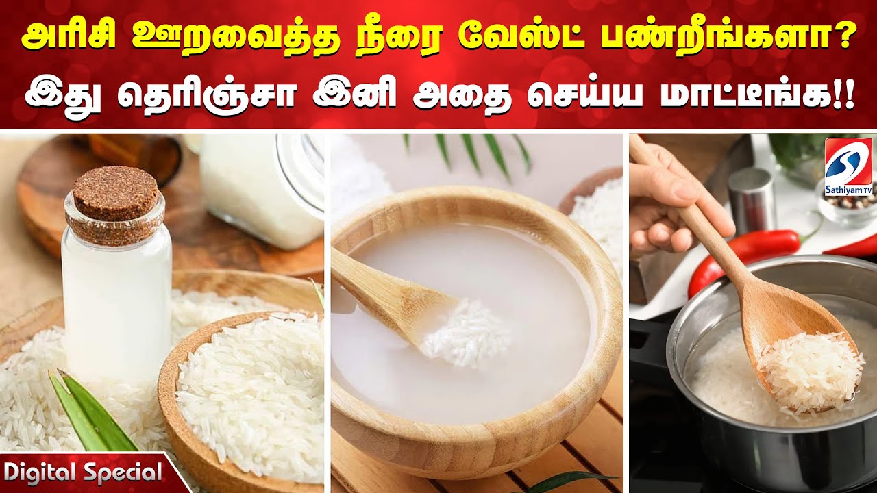 அரிசி ஊறவைத்த நீரை வேஸ்ட் பண்றீங்களா? இது தெரிஞ்சா இனி அதை செய்ய மாட்டீங்க!!
