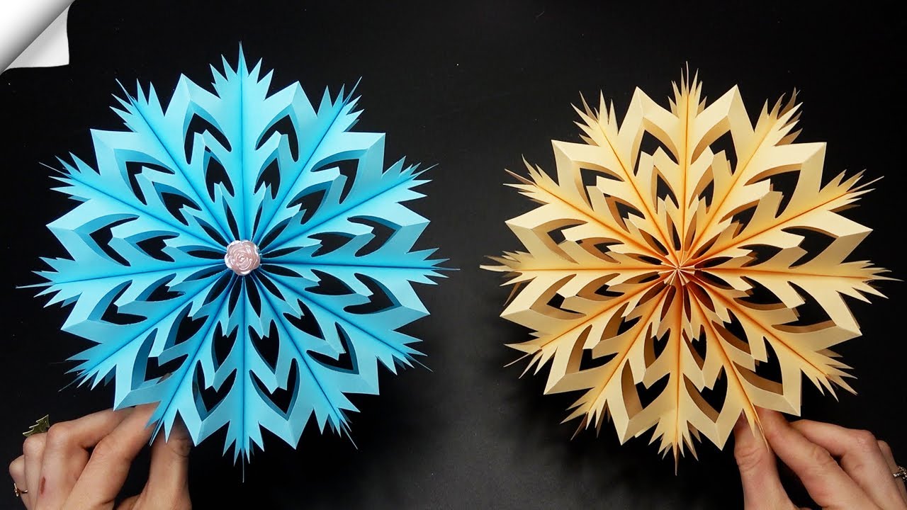3D PAPER SNOWFLAKE easy