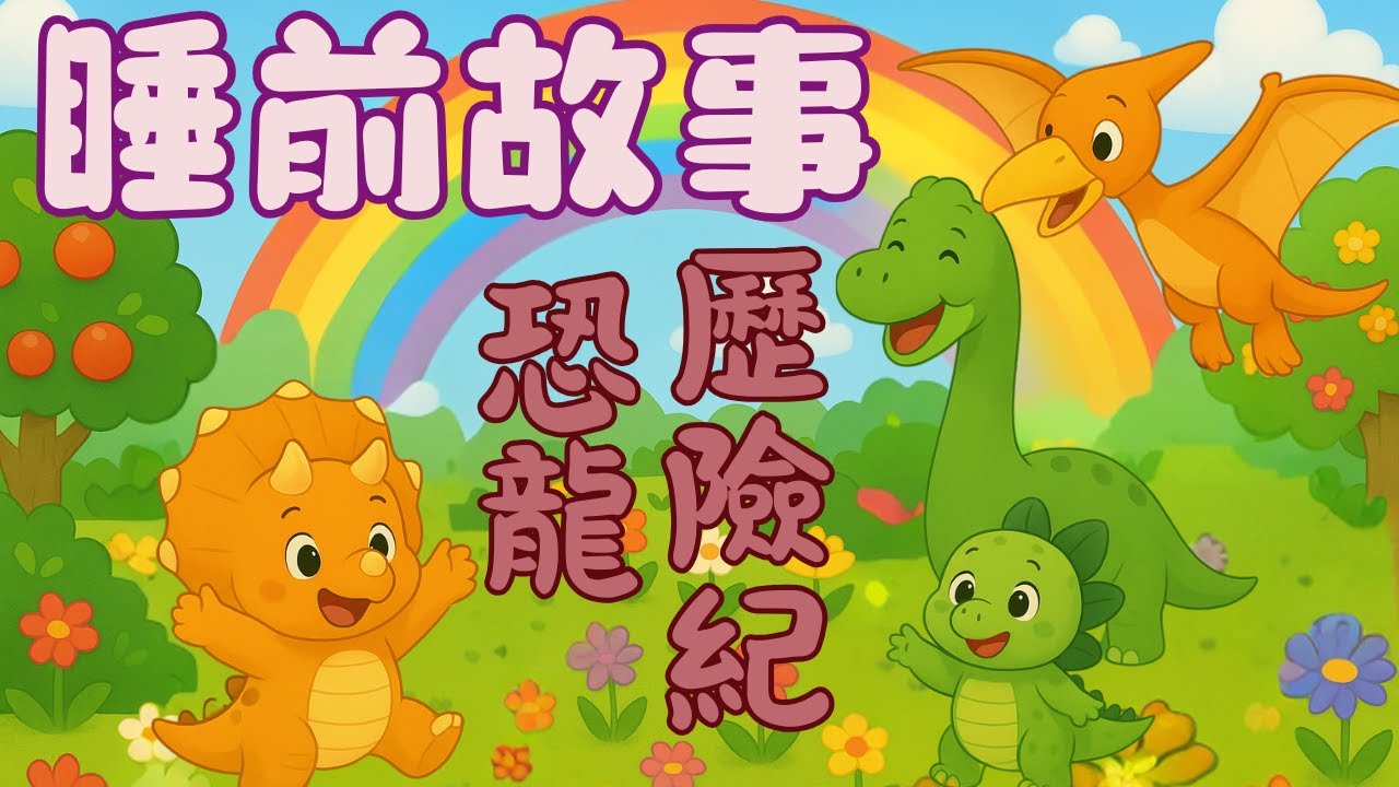 【一23睡前故事】《恐龍歷險紀🦖》｜原創故事｜🌜床邊故事｜侏儸紀｜晚安故事｜兒童故事