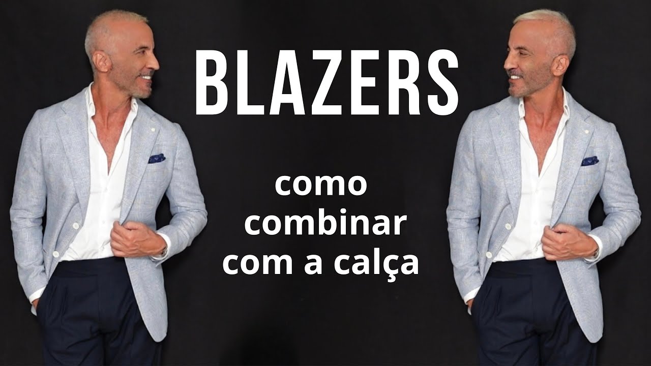 Não cometa erros ao usar paletó ou blazer com uma calça de tecido diferente, cavalheiro
