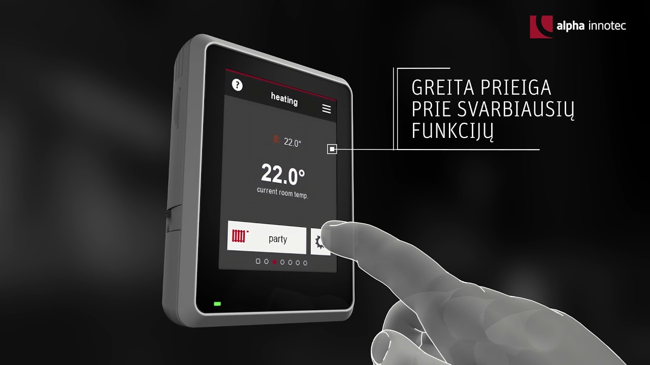 alpha innotec RBE+ nuotolinis pultas