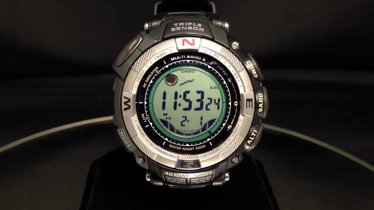 For your review -Casio Paw1500-1v Pathfinder Atomic Tough Solar Watch Multi Band