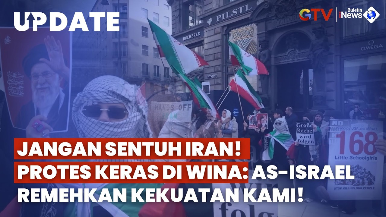 Protes di Wina! Diaspora Iran Kepung Katedral St. Stephen Kutuk Tindakan AS-Israel