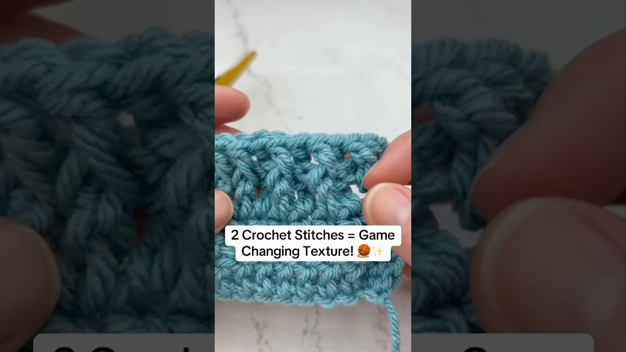 FPDC vs BPDC Learn the difference in seconds! 🧶✨ Front Post Double Crochet Back Post Double Crochet
