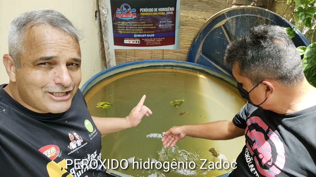 COMO DEIXEI MINHA ÁGUA DE  POÇO CRISTALINA - PISCINA AGUA DE POÇO CRISTALINA PERÓXIDO HIDROGÊNIO