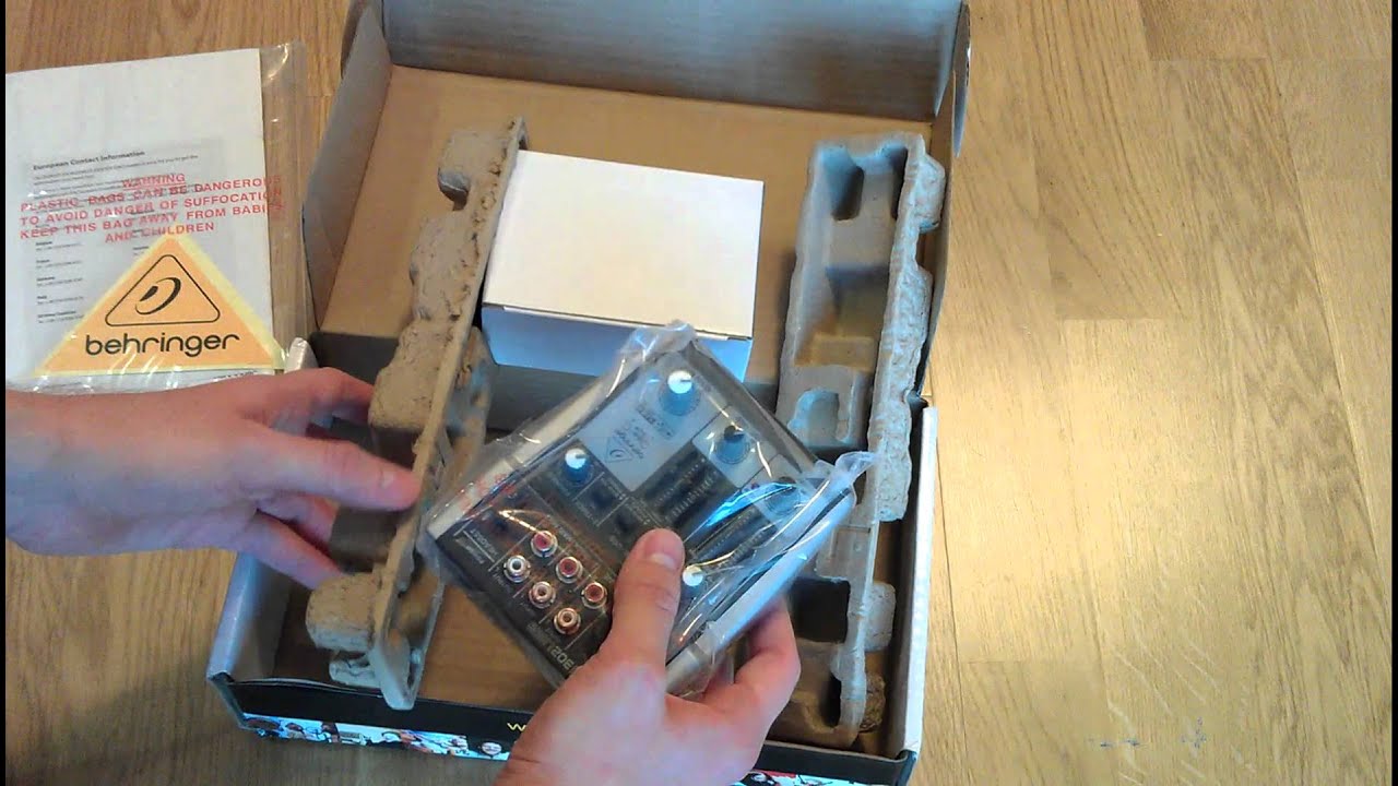 UNBOXING BEHRINGER XENYX 302 USB mały poręczny mikser
