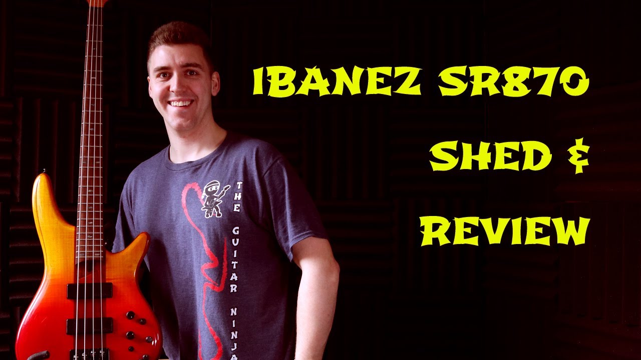 Soundgear SR870 Ibanez bass guitar review and demo