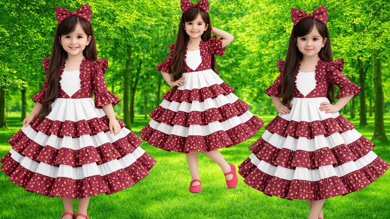 ঈদের জন্য সুন্দর বেবি ফ্রক কাটিং ও সেলাই // Baby Frock Cutting and Stitching 