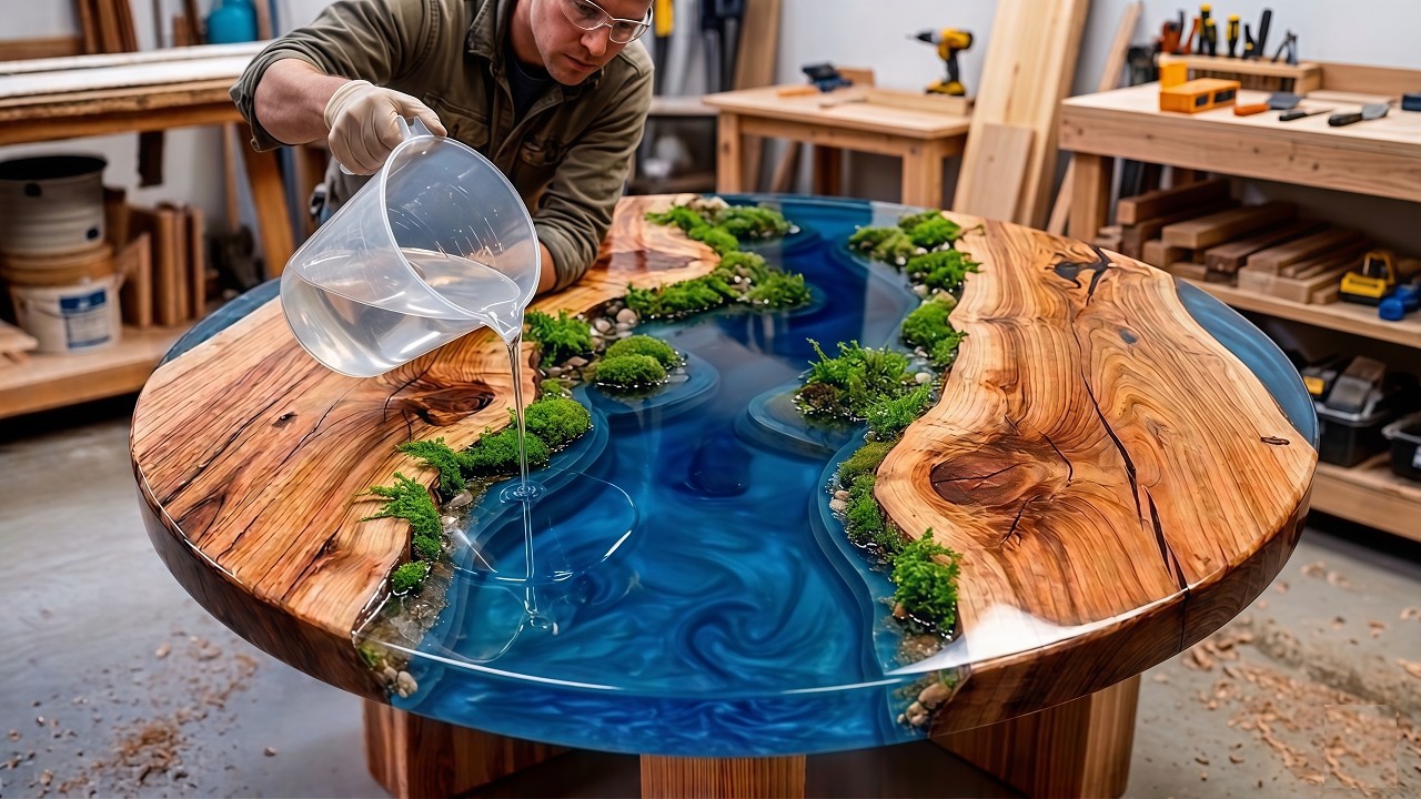 DIY How I Created A Stunning Reef River-style Epoxy Wood Table