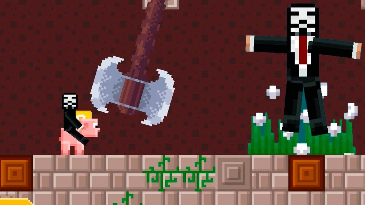 Играем за читера в майнкрафте! Minecraft 2D games! Нубик против Читера 4 Лаки Блок