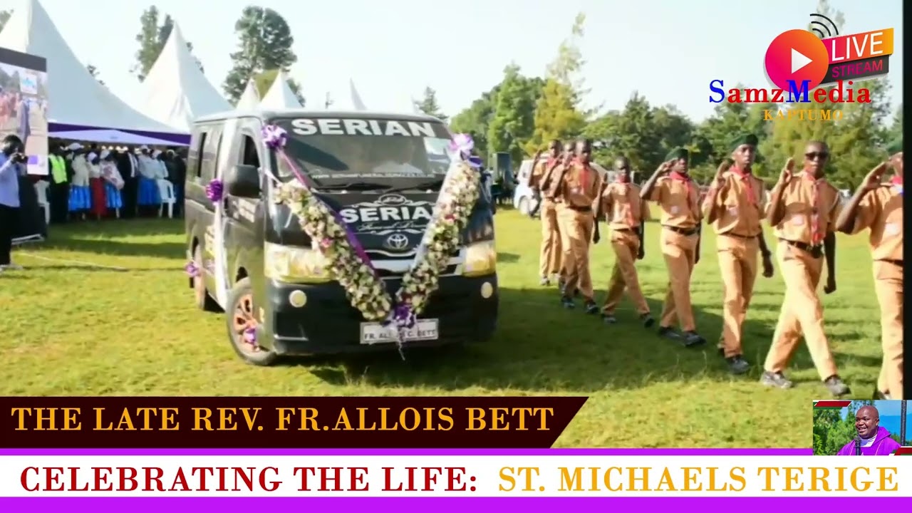 Celebrating the life of Rev  Fr  Allois Bett at St Michael Terige boys grounds