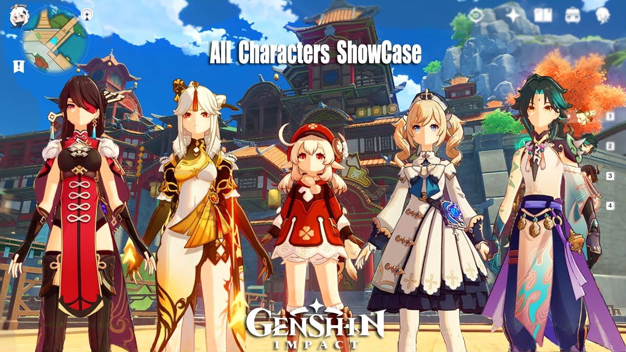 Genshin Impact - All 20 Characters Skills vs Talents ShowCase Gameplay - CBT2 2020