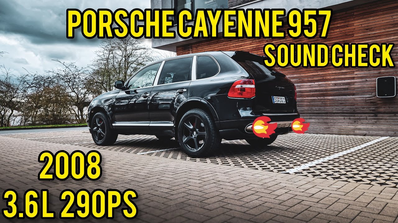 Porsche Cayenne 3.6 VR6 Soundcheck | 957 9PA 2008 Stock Exhaust Sound Check 290 PS