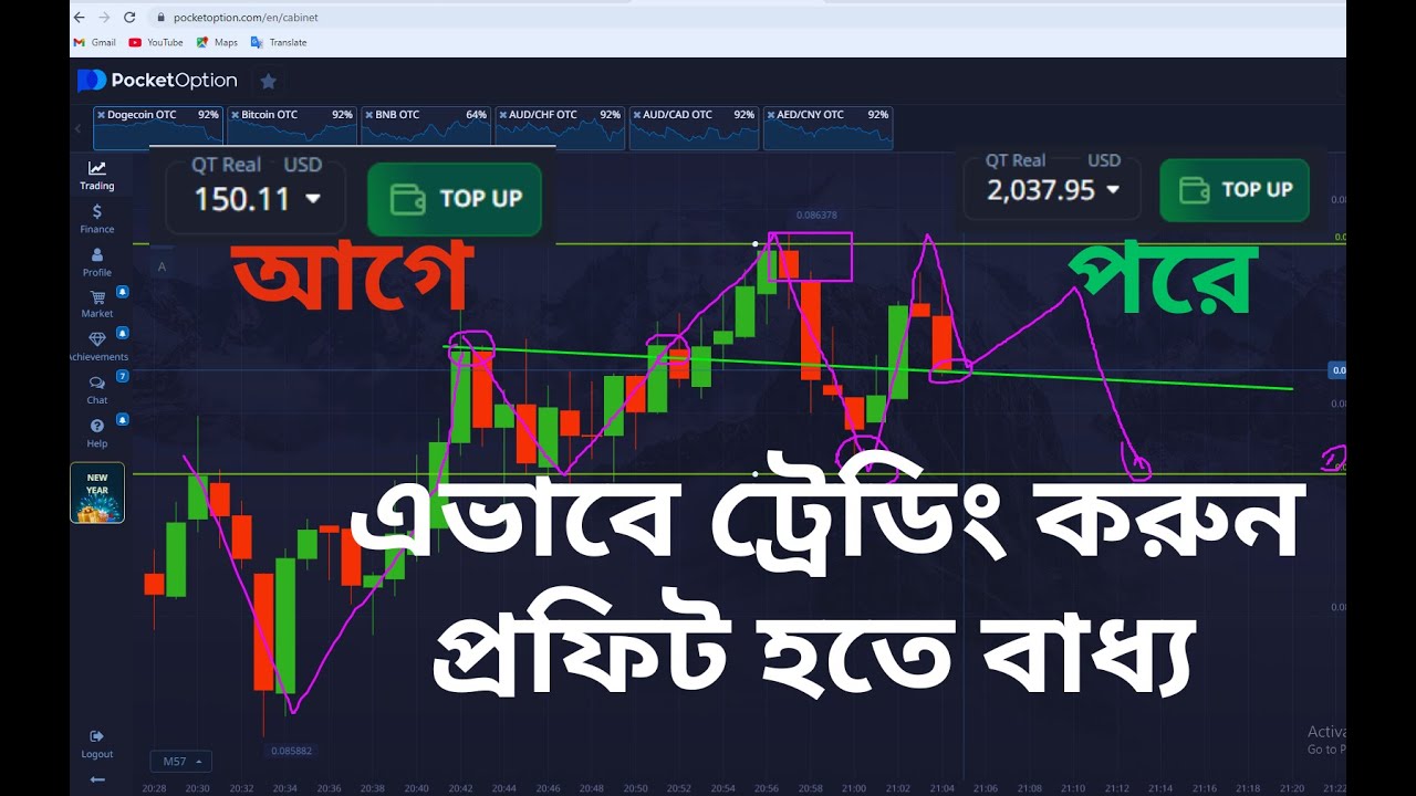 এভাবে ট্রেডিং করুন প্রফিট হতে বাধ্য how to pocket option live trading bangla