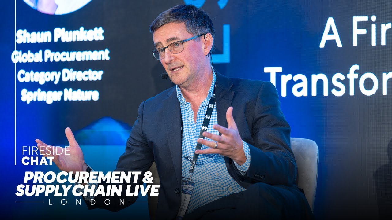 Springer Nature's Shaun Plunkett at Procurement and Supply Chain Live London 2023