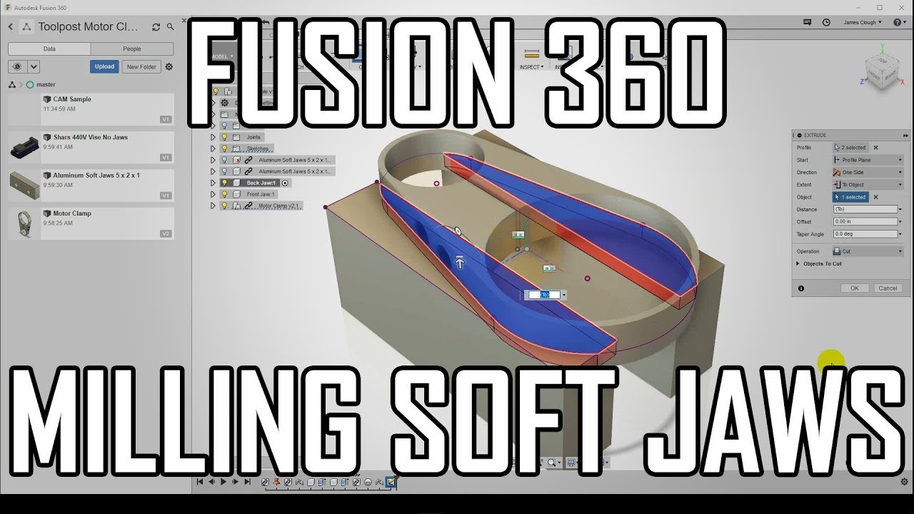 How To CNC Mill Soft Jaws with Fusion 360