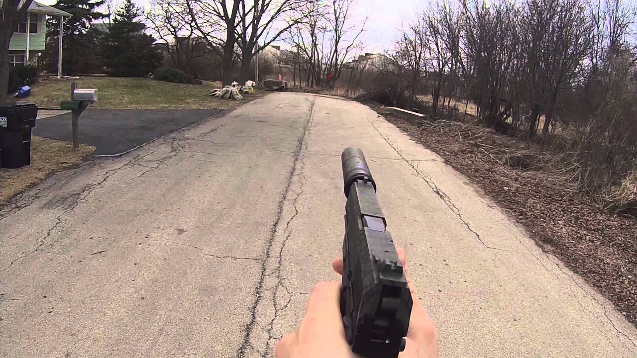 (Airsoft) TM MK23 range