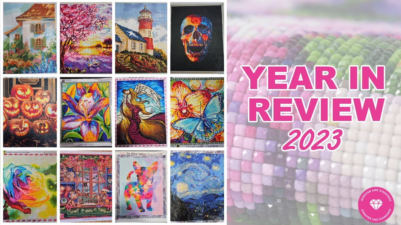 Diamond Painting || 2023 Year in Review || 12 Finishes