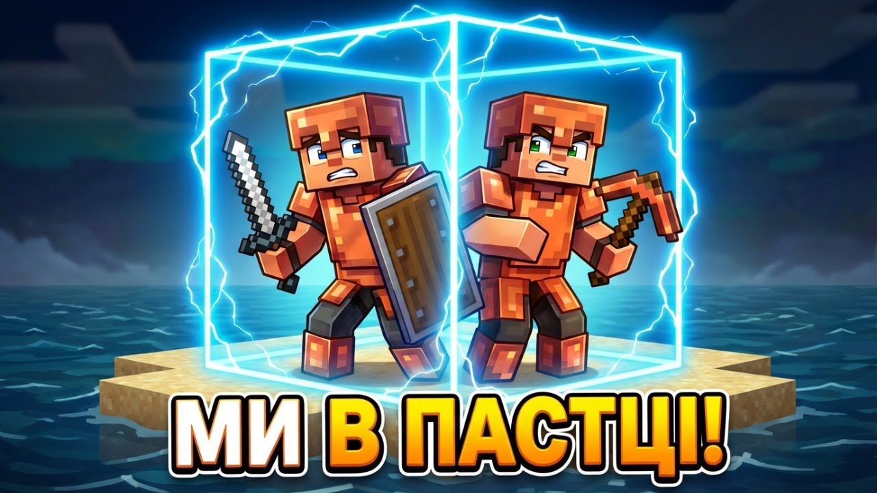 Ми в пастці барʼєру на острові… | Minecraft Кочівники #minecraft #gaming #майкрафт