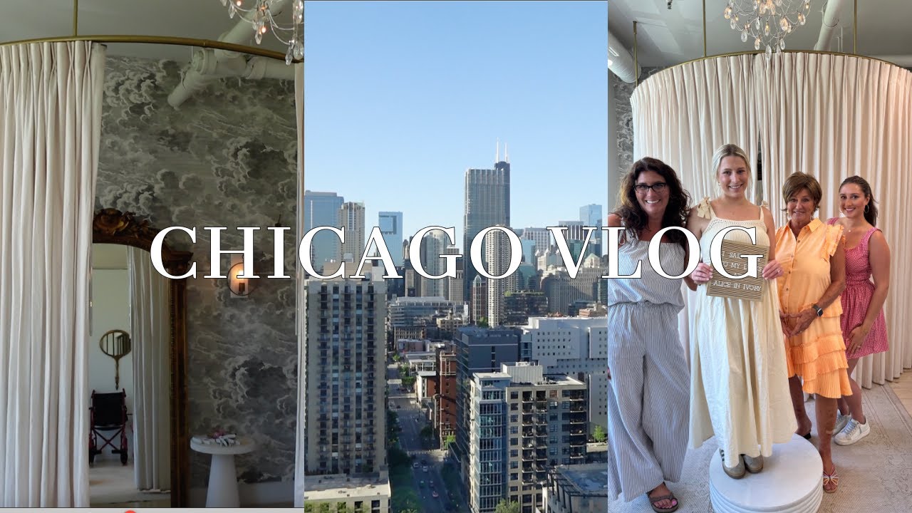 SHOPPING FOR WEDDING DRESSES IN CHICAGO | my sister is getting married!