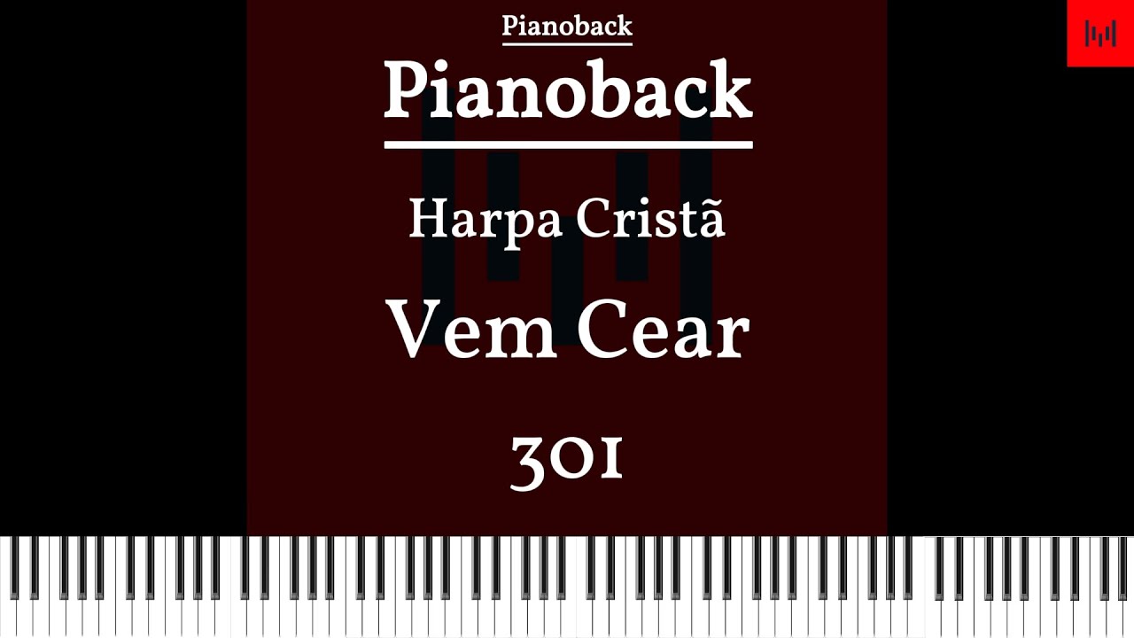 Harpa Cristã N 301 - Vem Cear PLAYBACK PIANO Tom G LEGENDADO #playbackgospel #harpacristã