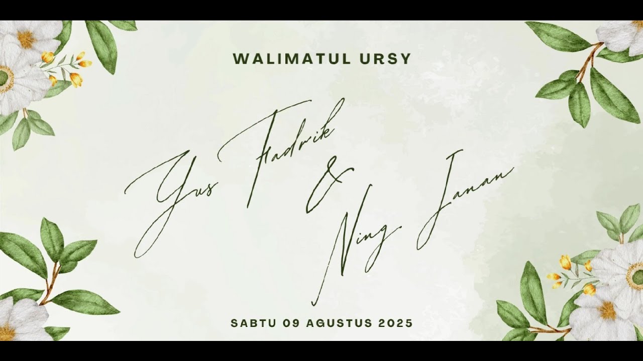 LIVE || WALIMATUL URSY LORA FADRIK & NING JANAN