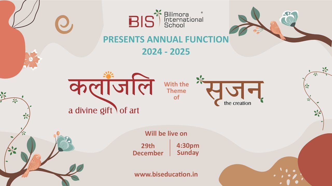 कलांजलि - a divine gift of art , theme : सृजन - the creation 🍃 _Annual Function  #biseducation