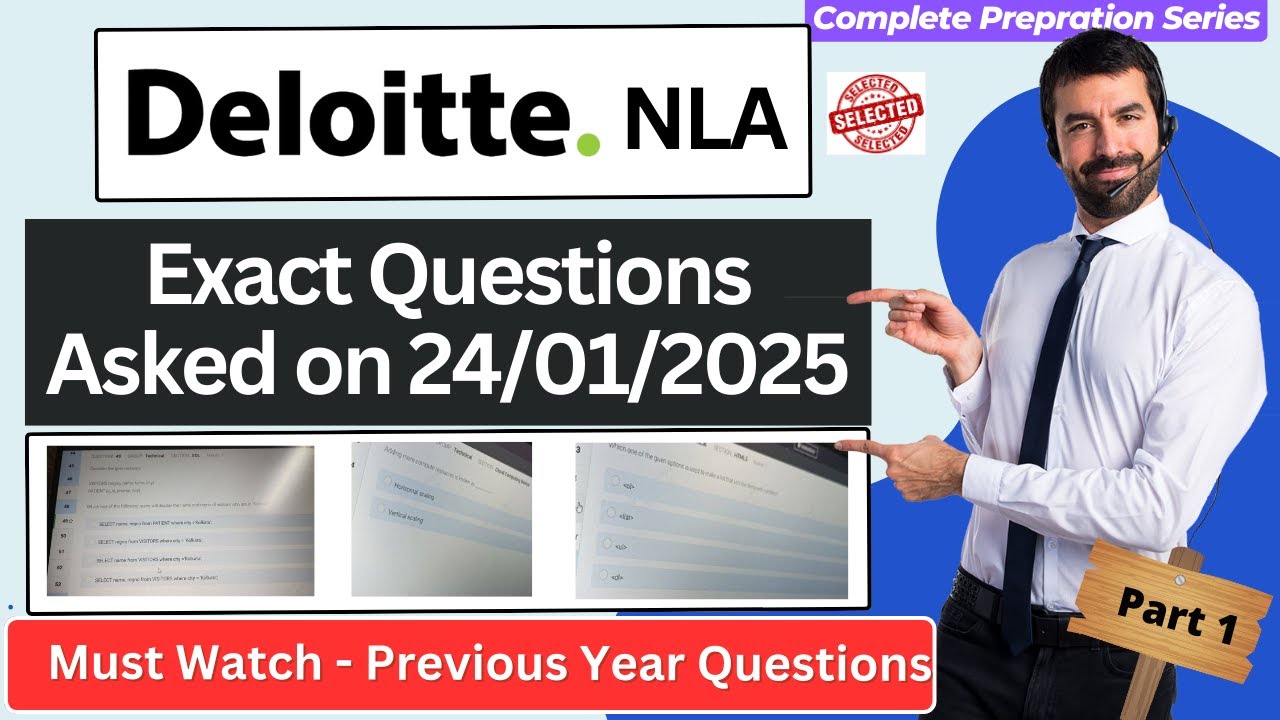 Deloitte Exact Questions asked on 24 January 2025 | Deloitte Previous Year questions