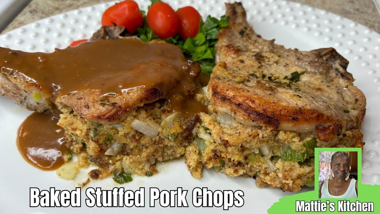 Запеченные фаршированные свиные отбивные / Кухня Мэтти