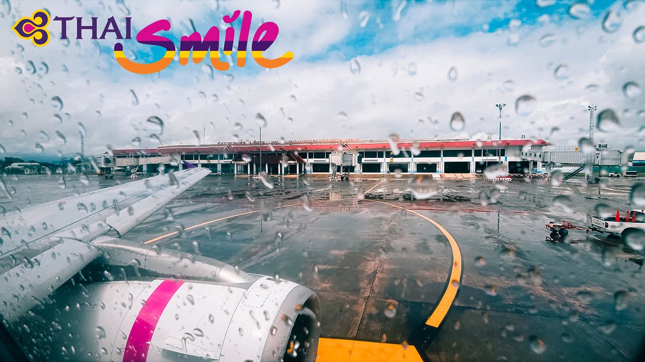Thai Smile A320-200 Full Takeoff and Landing | Chiang Rai [CEI] - Bangkok [BKK]