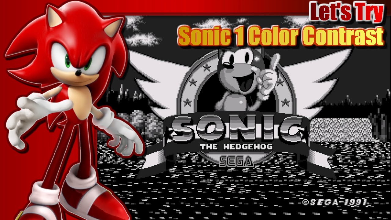 Let’s Try Sonic 1 Color Contrast