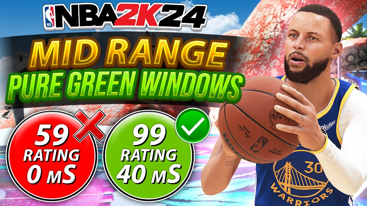 How to Green More Shots in NBA 2K24: Mid Range Pure Green Window Test