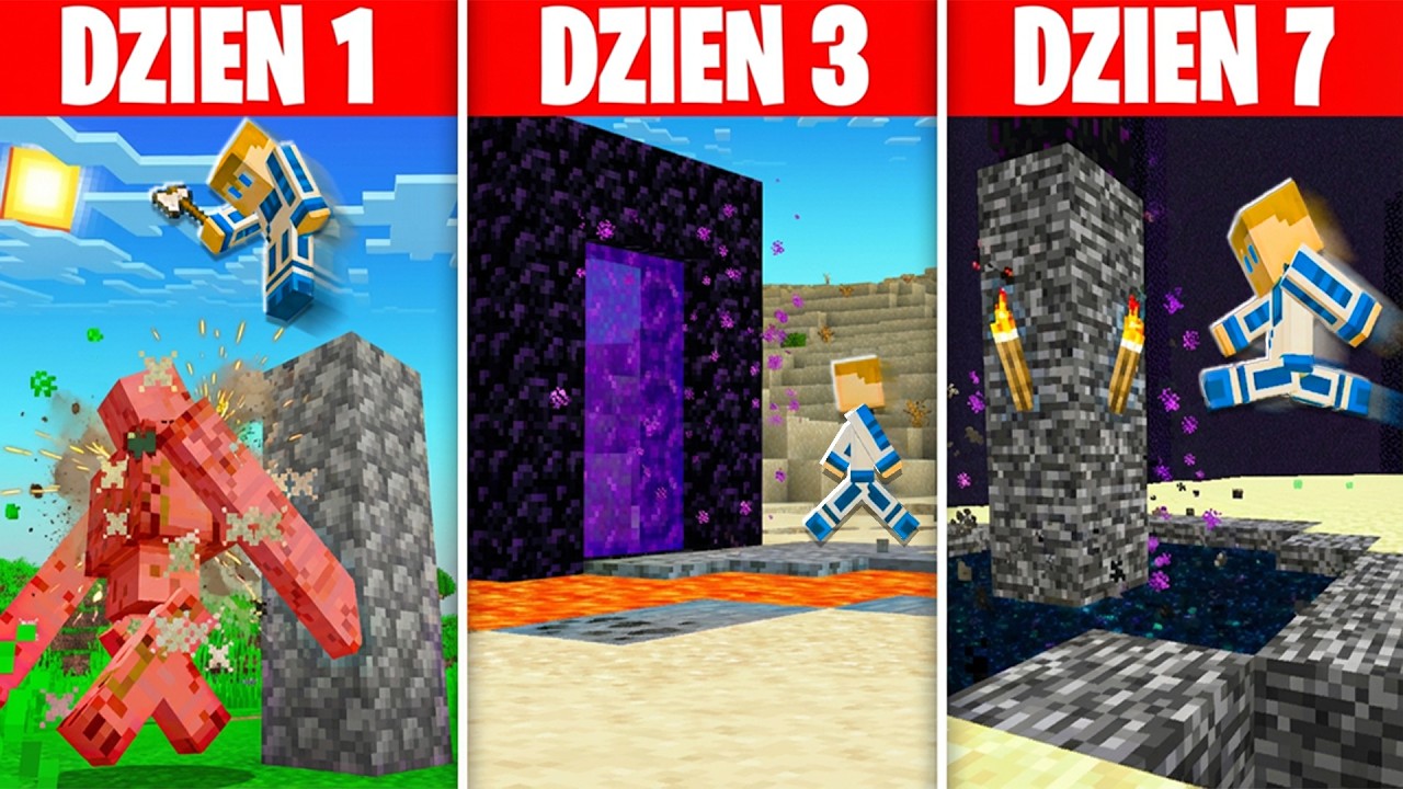 Spędziłem 7 DNI Na Nauce SPEEDRUN w Minecraft