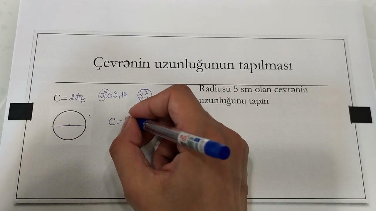 çevrənin uzunluğunun tapilmasi
