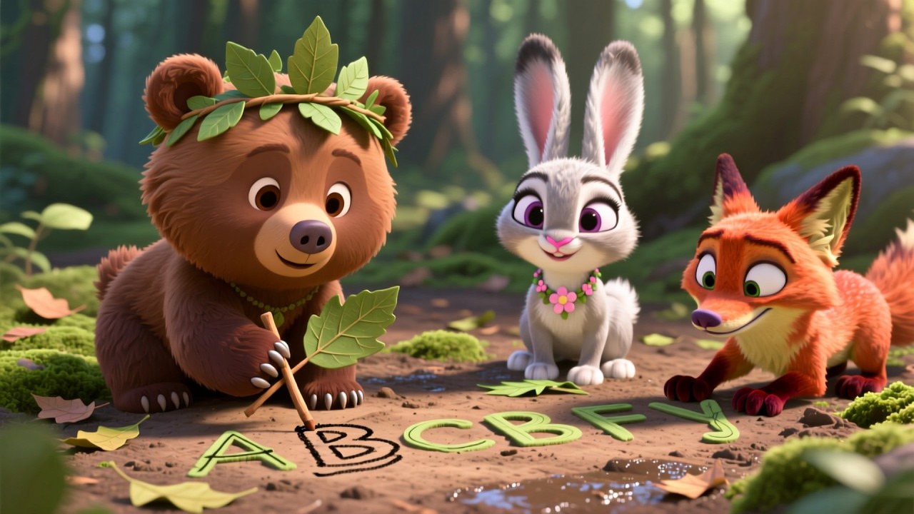 Лесные приключения медвежонка 🐻🌲 | Увлекательное обучение для детей | Животные, природа и раннее ...