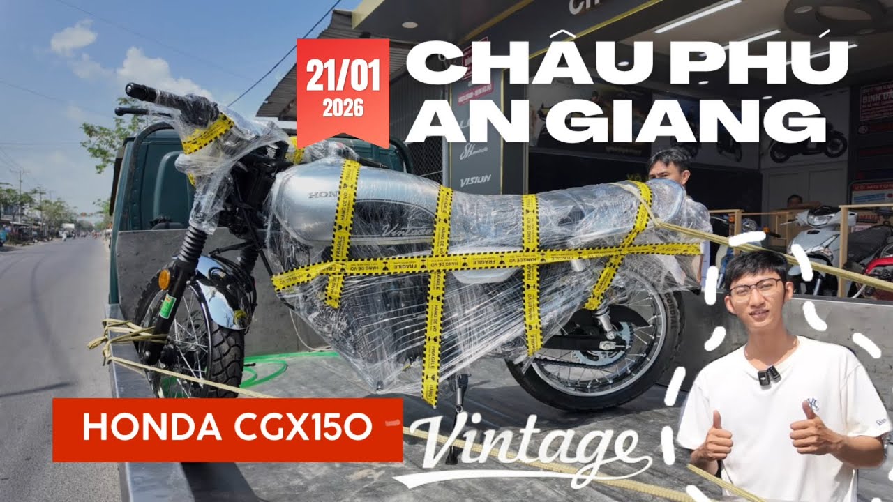 Có duyên với An Giang - VÕ MOTOR tiếp tục giao CGX150 Vintage tiêu chuẩn về Châu Phú 21/01/2026