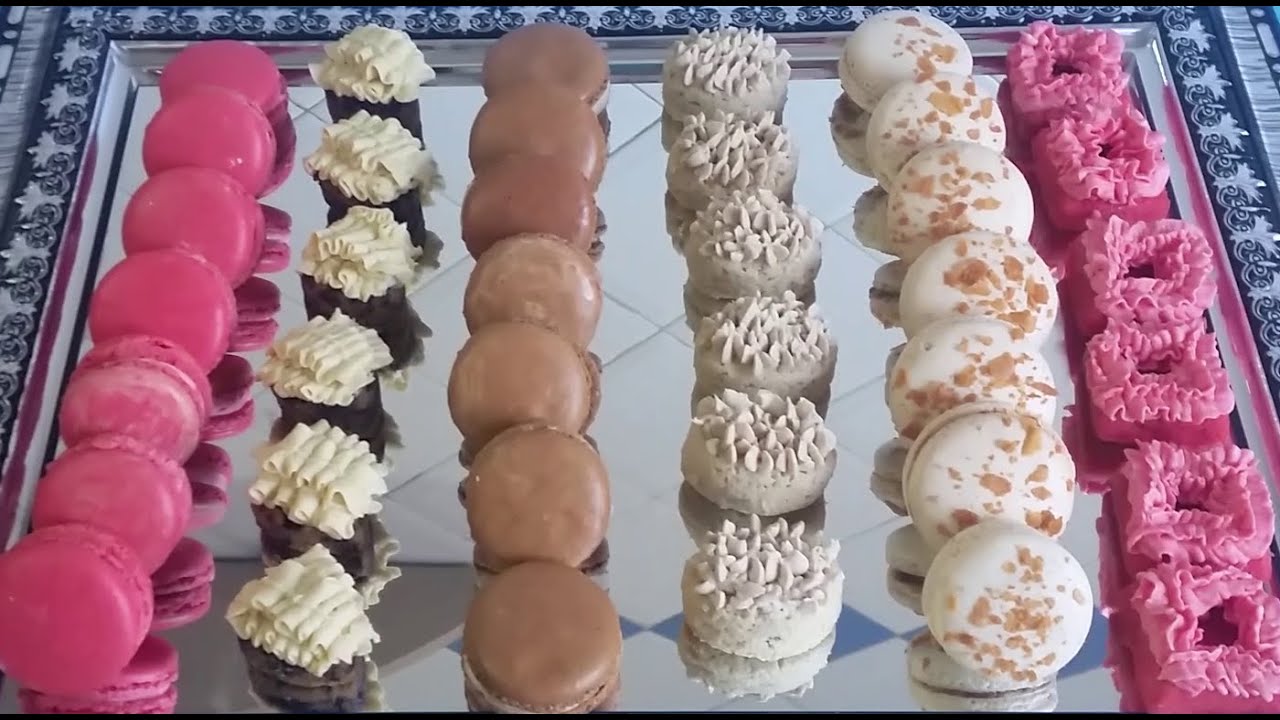 Macarons au caramel (meringue francaise)/ماكارون بالكاراميل( مورانك فرنسي)/