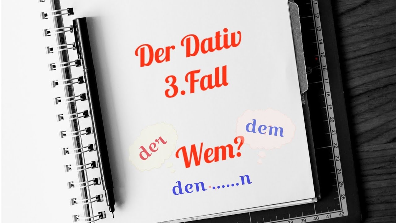 Der Dativ кратко, точно и ясно | 3.Fall (A1, A2, B1)