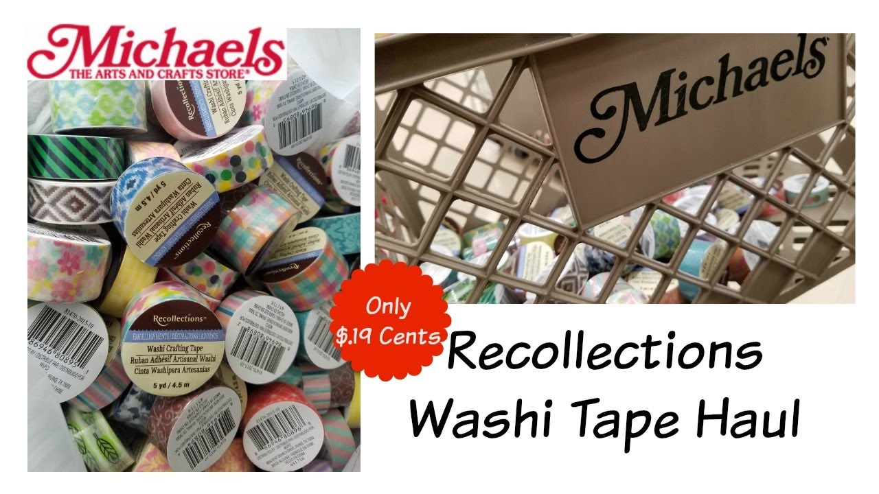 Michael's Haul | $.19 cent Recollections Washi Tape Haul #WashiWednesday