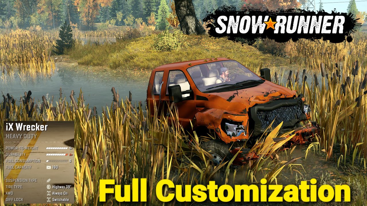 Rebuilding A New Truck iX Wrecker Full Customization - SnowRunner Console Mods Gameplay 