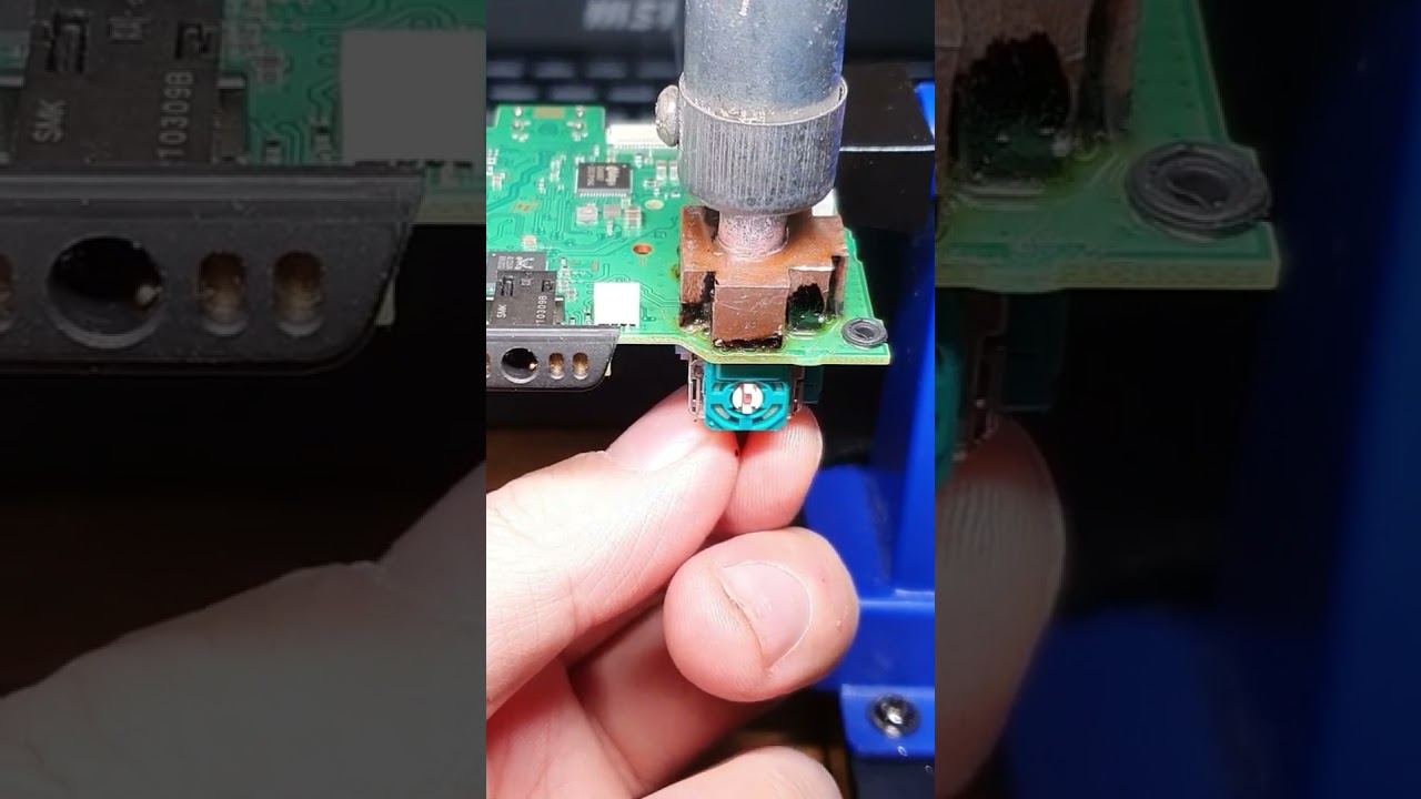 Как отпаять 3D аналог(стик) от Dualsense меньше чем за 10 секунд #dualsense