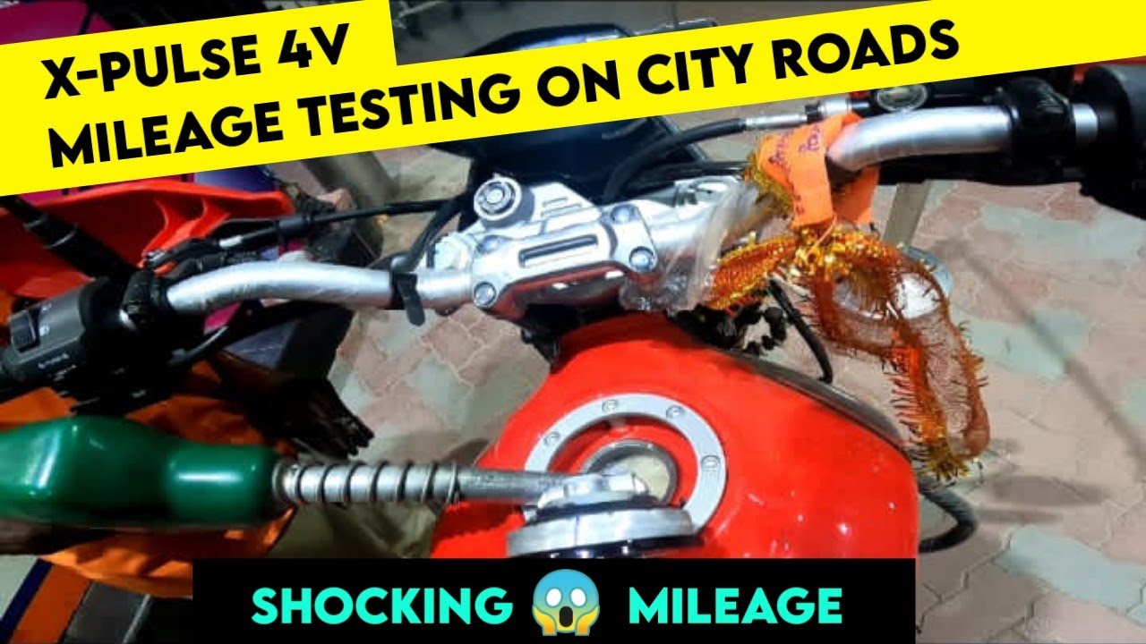 Xpulse 4v mileage test in city || Telugu mileage test