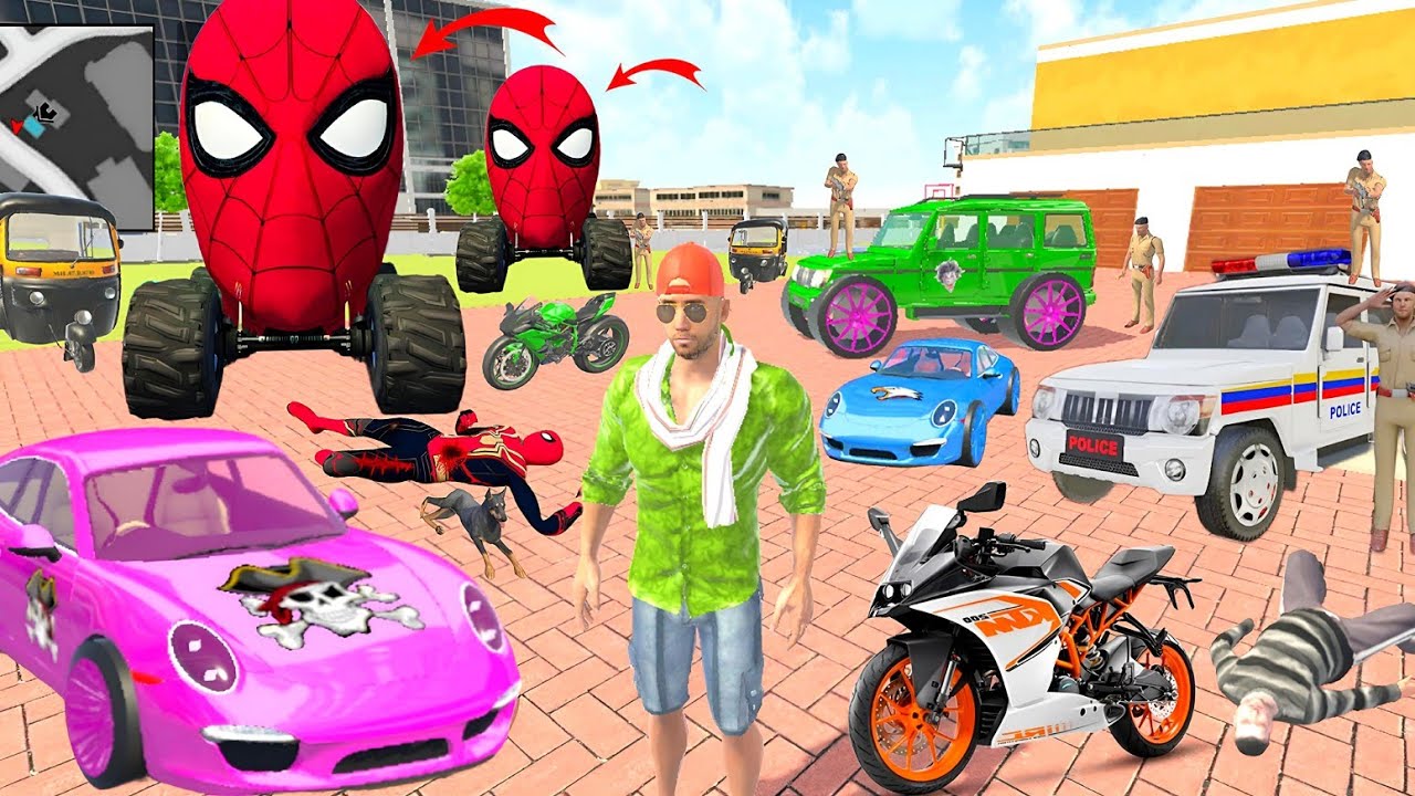 🤩 Franklin Purchase Modified Spiderman car 💥🚨 Indian Theft Auto Simulator 💥🤡 Indian Bikes Driving 3d