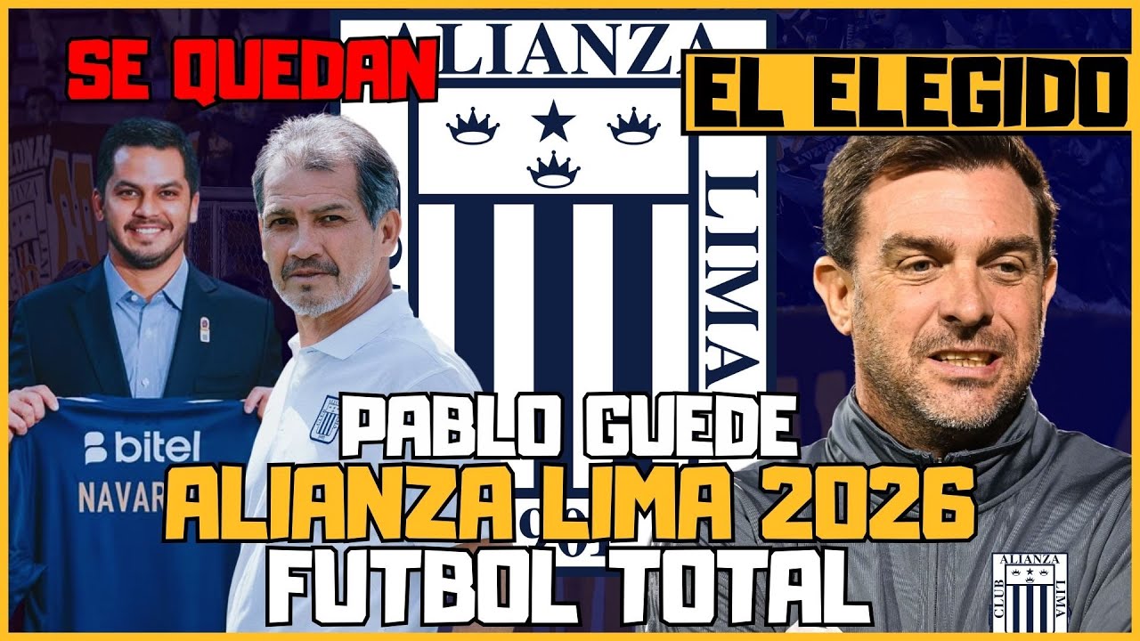 #ALIANZALIMA YA TIENE NUEVO DT: #PABLOGUEDE ES EL ELEGIDO POR #FRANCONAVARRO QUE SE QUEDA