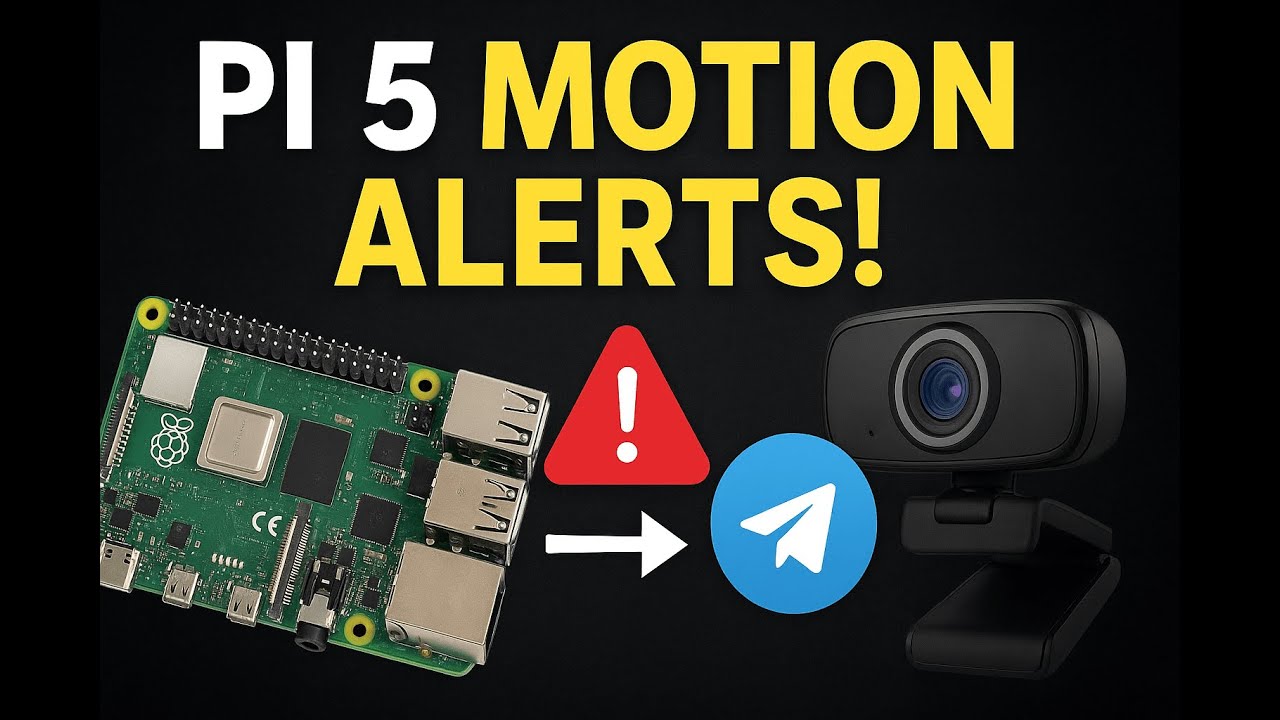 Raspberry Pi 5 Motion Detection Camera | Send Telegram Alerts with USB Webcam!