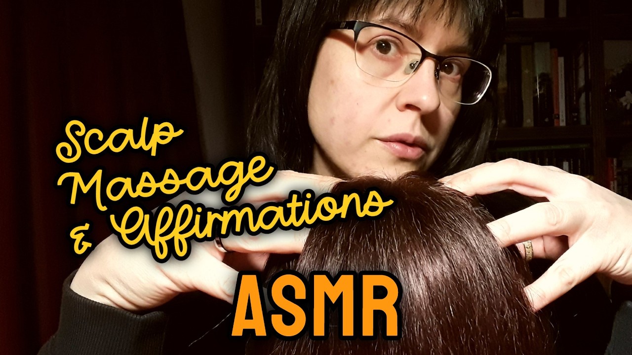 Affirmations & Scalp Massage | 🕯️ Need a Break from the World ASMR | Uplifting & Motivational🌜🩷