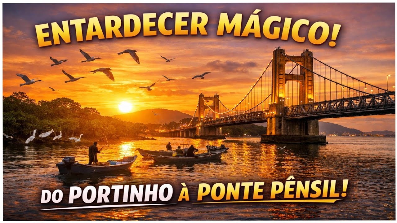 S3#Ep2 - ENTARDECER CINEMATOGRÁFICO | Cinematic Sunset in Brazil | Do Portinho à Ponte Pênsil 