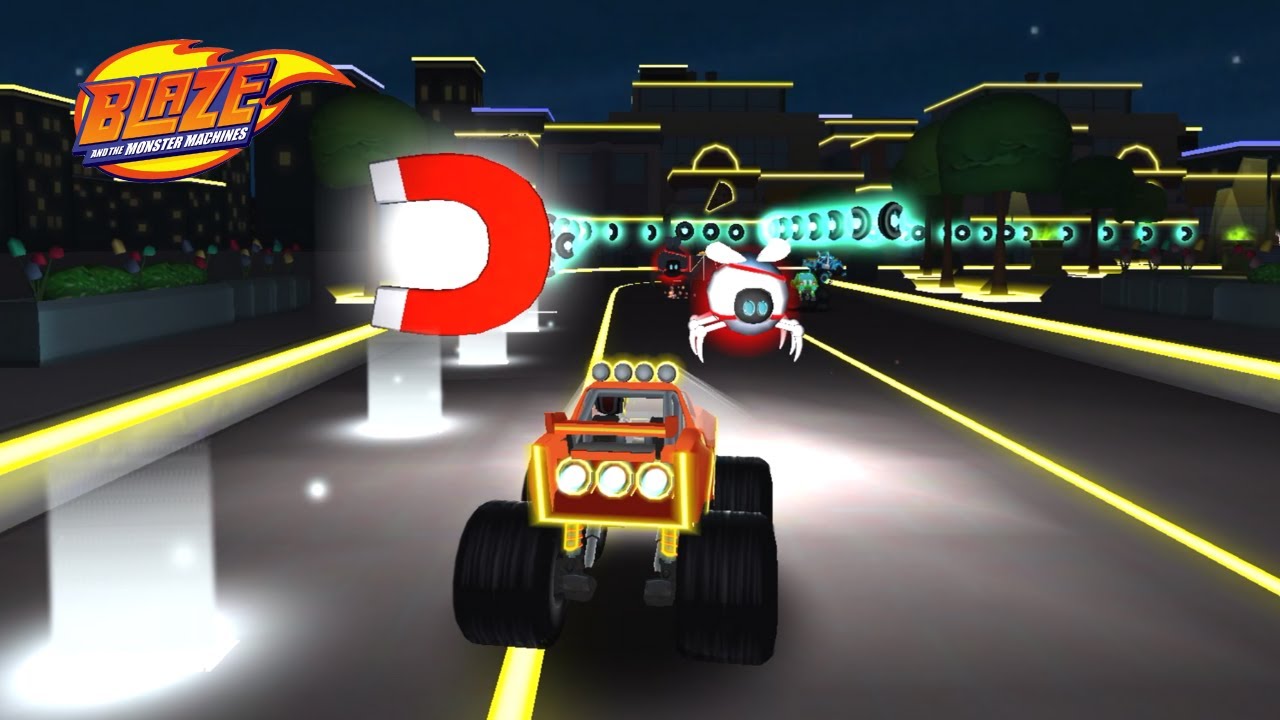 Blaze and the Monster Machines - Racing Game 🔥 LIGHT RIDERS: Get ready to race in-the-dark tracks!